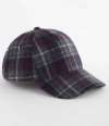 BB625 B625 Beechfield Wool Blend Checked Cap Navy Plaid colour image